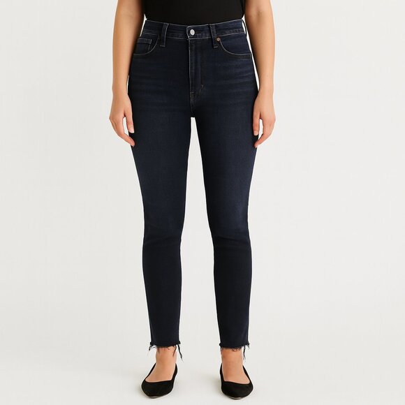 Aritzia Denim Forum The Lola Jeans Women’s Size 27 Black Washed High Rise Skinny - Picture 1 of 13